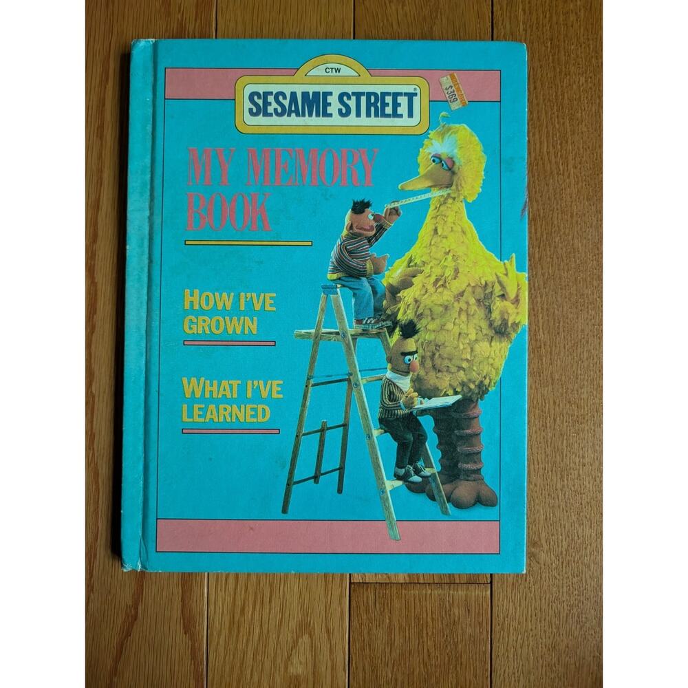 Vintage Sesame Street My Memory Book Unused 1983 Matte Hardcover Baby
